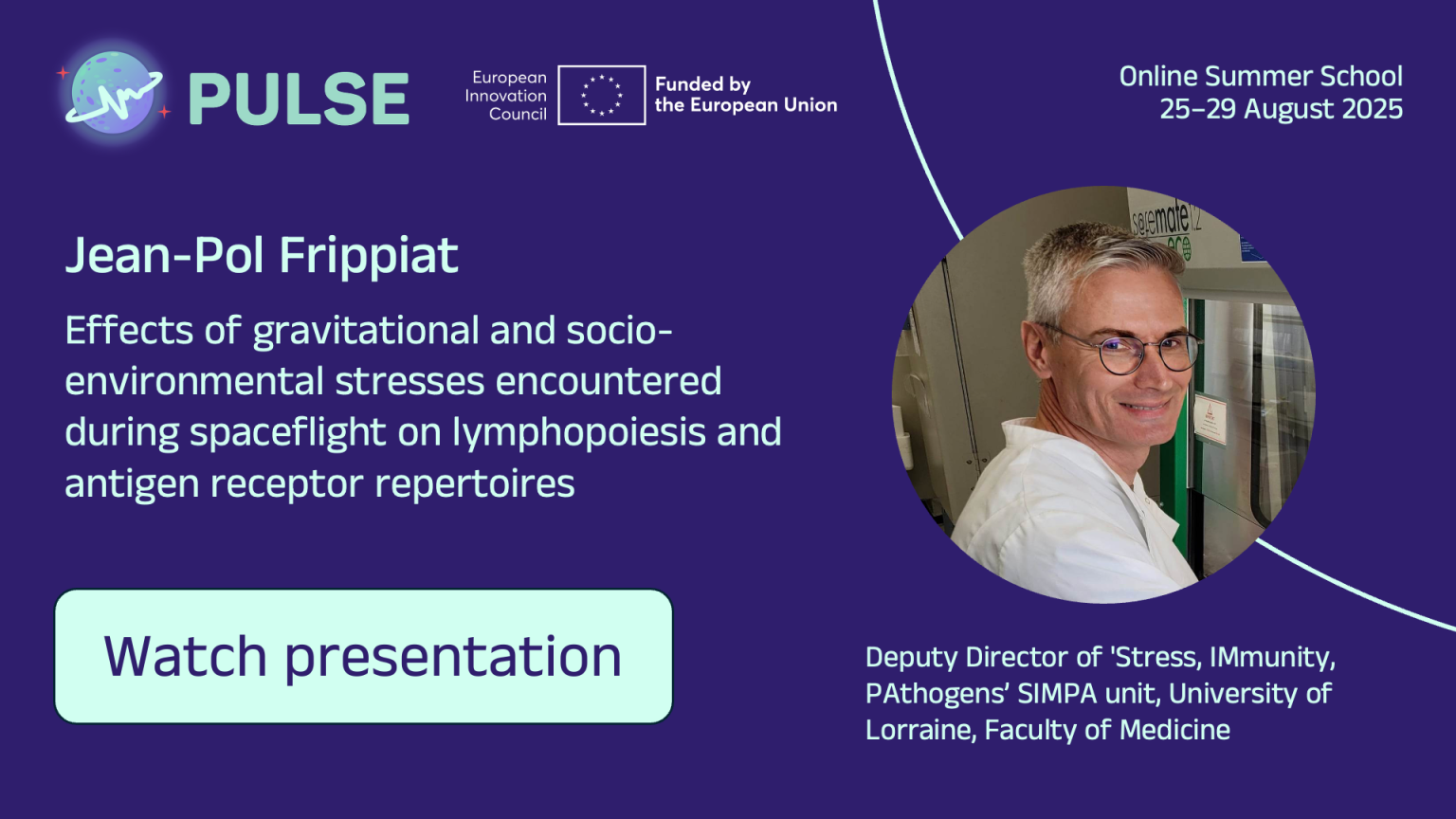 Jean-Pol Frippiat – Online Summer School recording